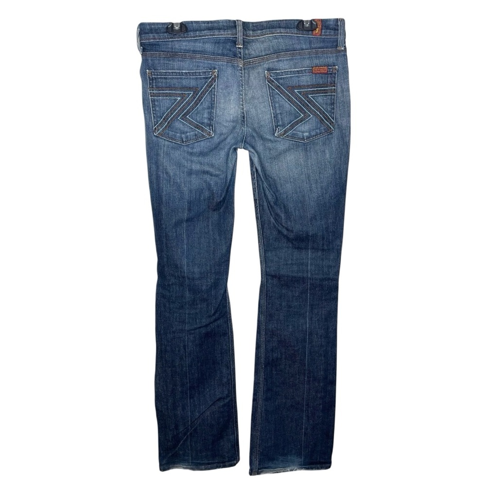 7 For All Mankind Flynt Distressed Bootcut Jeans Sz 29 - Picture 4 of 11